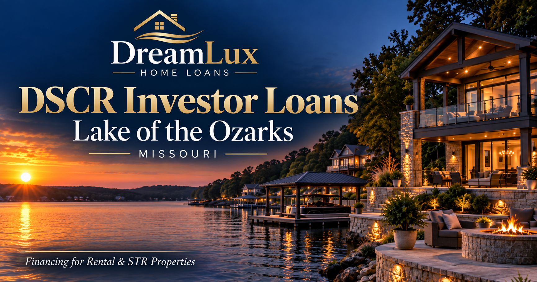 Lake of the Ozarks short-term rental home, DSCR investor loans