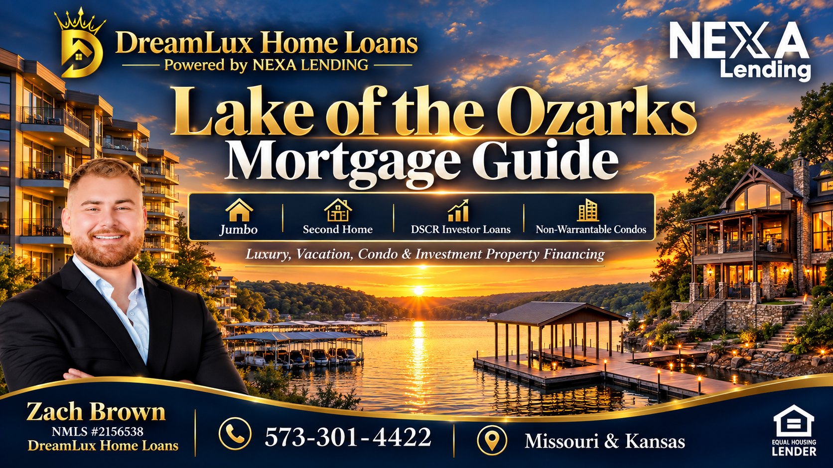 Lake of the Ozarks lakeside condos, non-warrantable condo loans guide